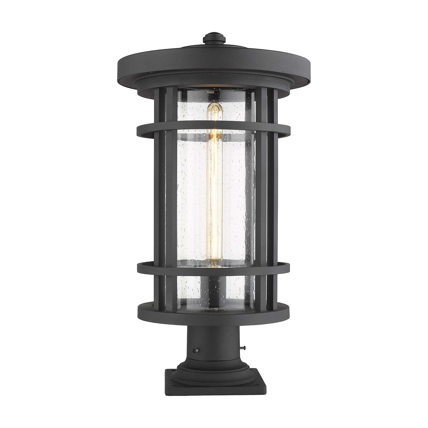 Jordan 533PM Outdoor Pier Mount Light in Black (22.25-Inch).