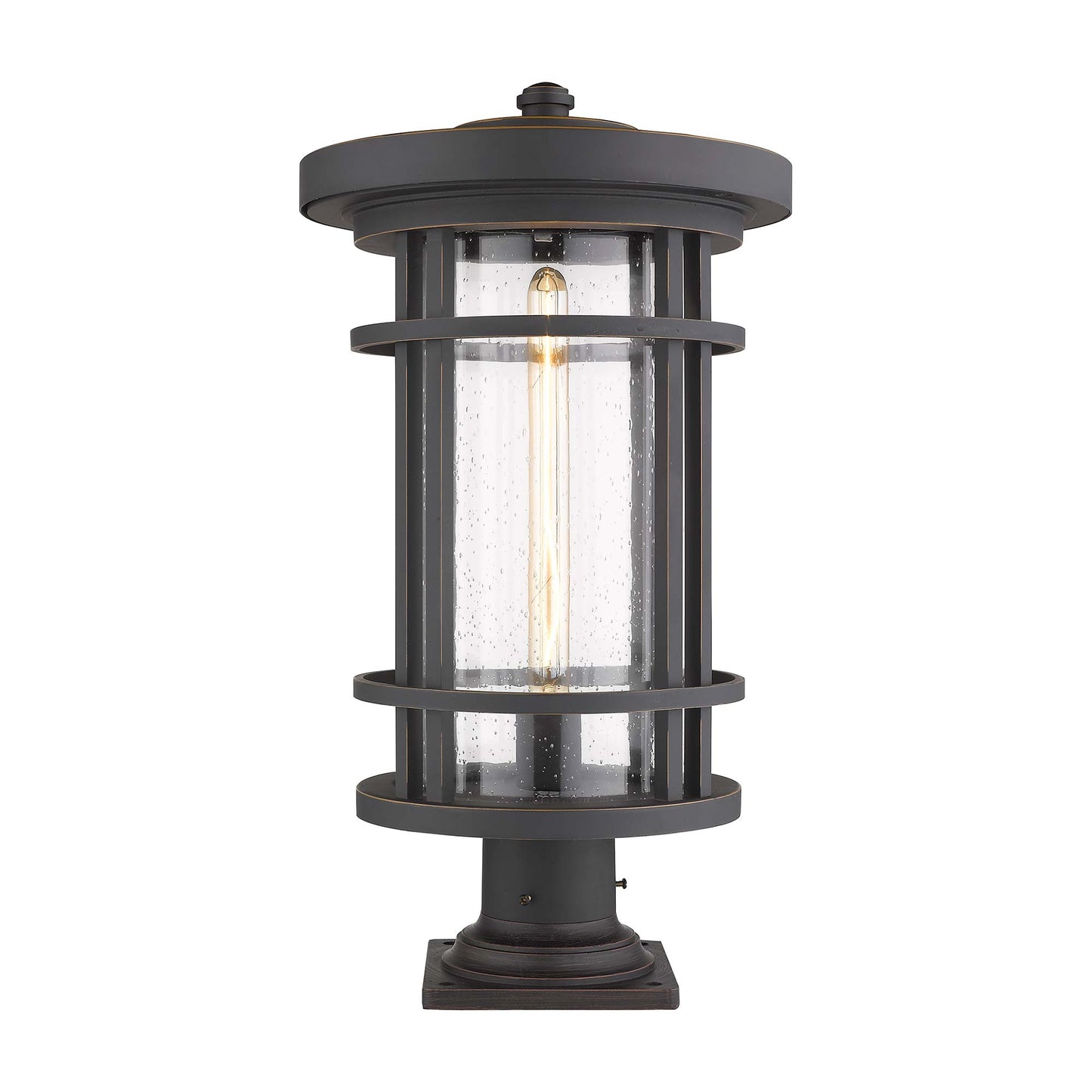 Jordan 533PM Outdoor Pier Mount Light in Oil Rubbed Bronze (22.25-Inch).