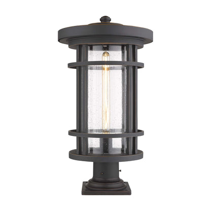 Jordan 533PM Outdoor Pier Mount Light in Oil Rubbed Bronze (22.25-Inch).