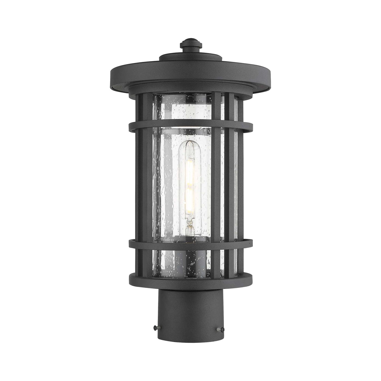 Jordan Outdoor Round Post Light in Detail.