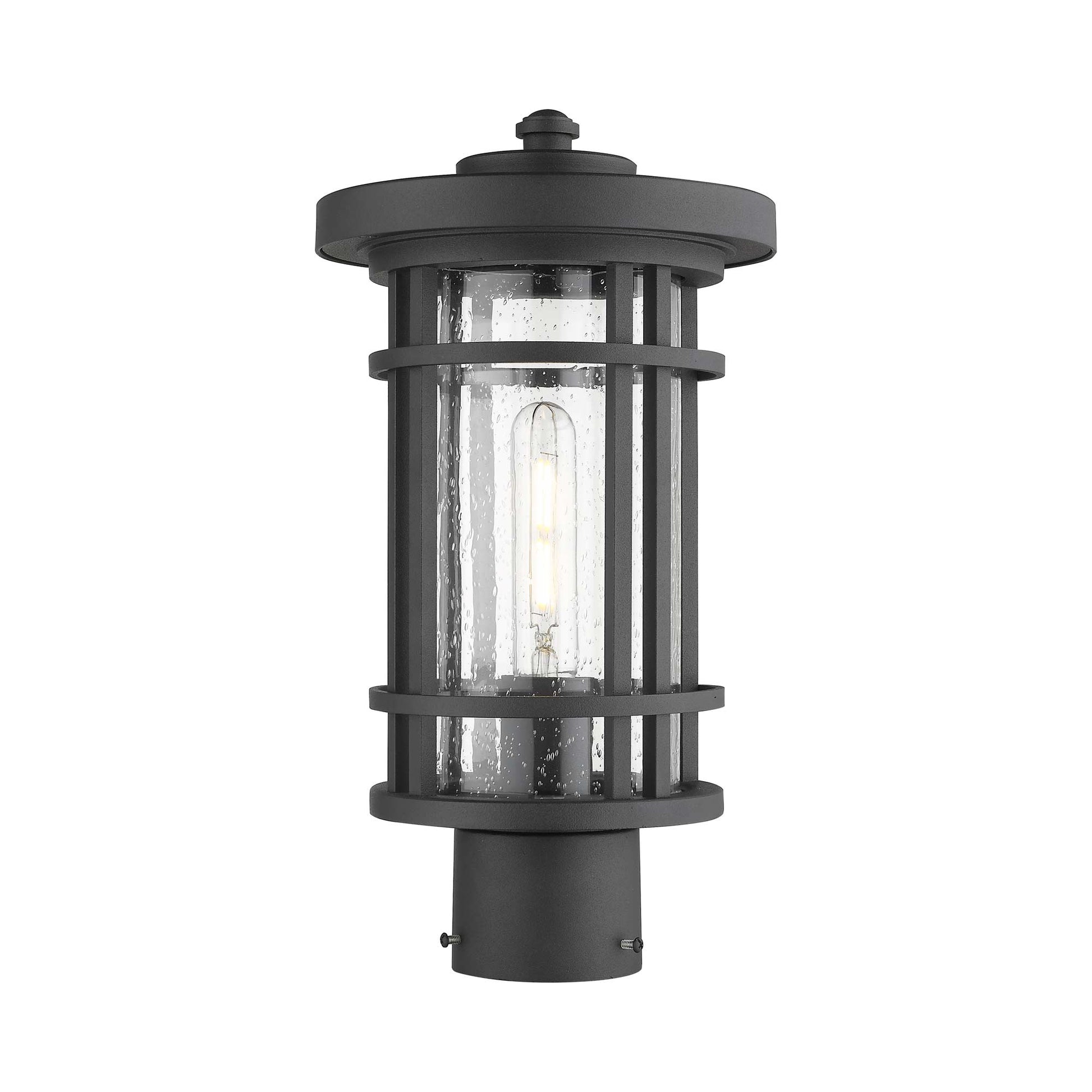 Jordan Outdoor Round Post Light in Detail.