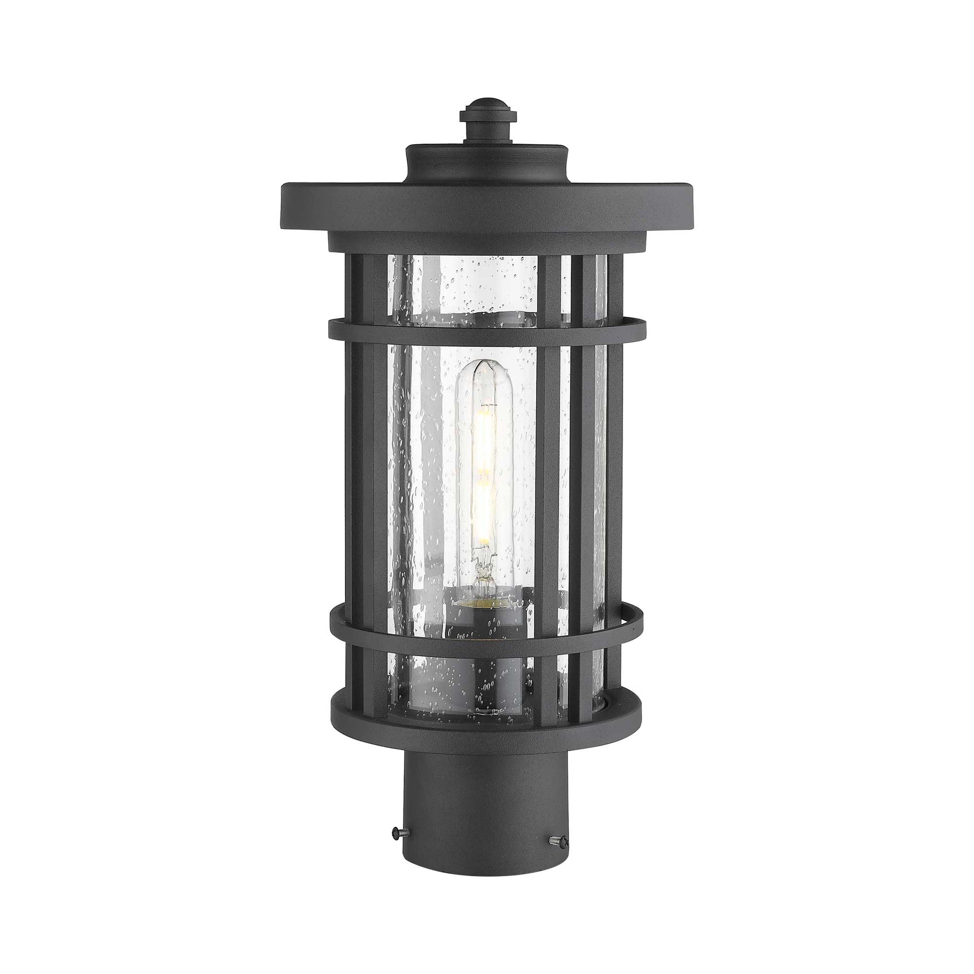 Jordan Outdoor Round Post Light in Detail.