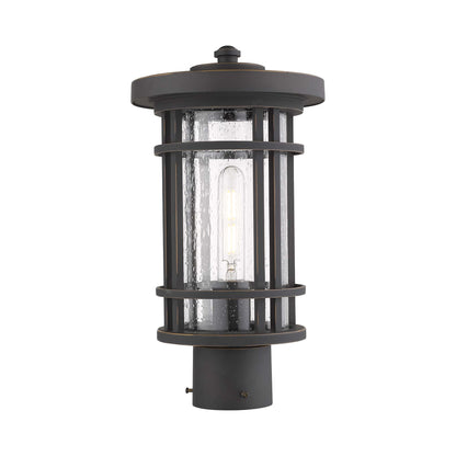 Jordan Outdoor Round Post Light in Detail.