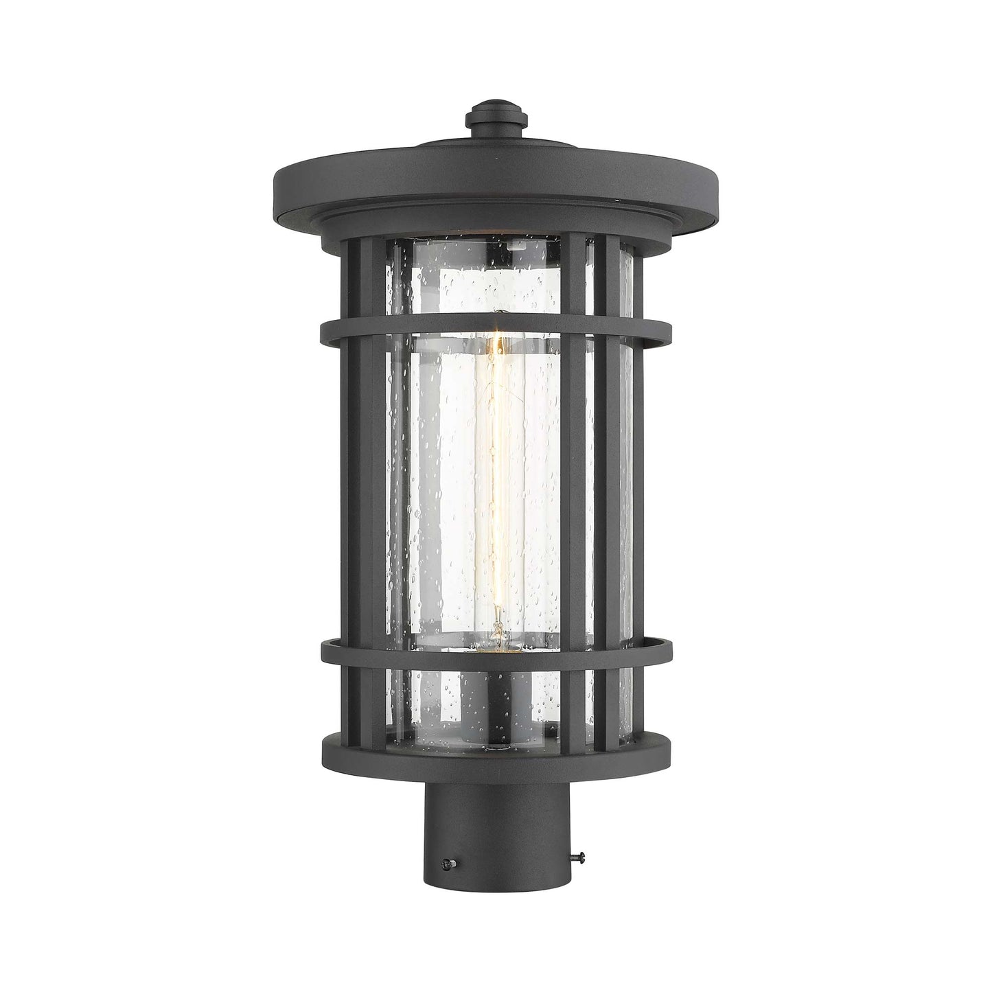 Jordan Outdoor Round Post Light in Detail.