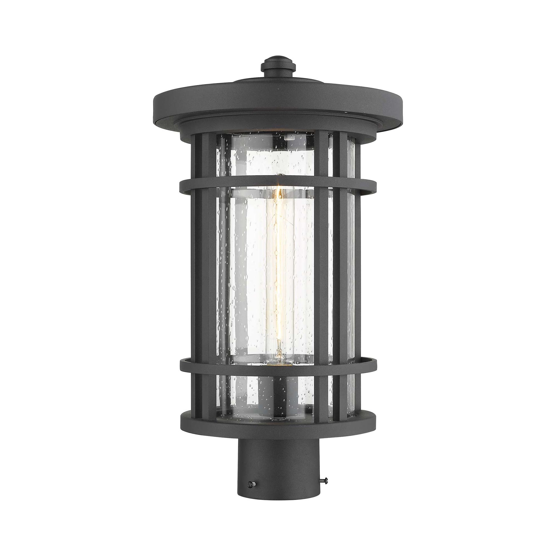 Jordan Outdoor Round Post Light in Detail.