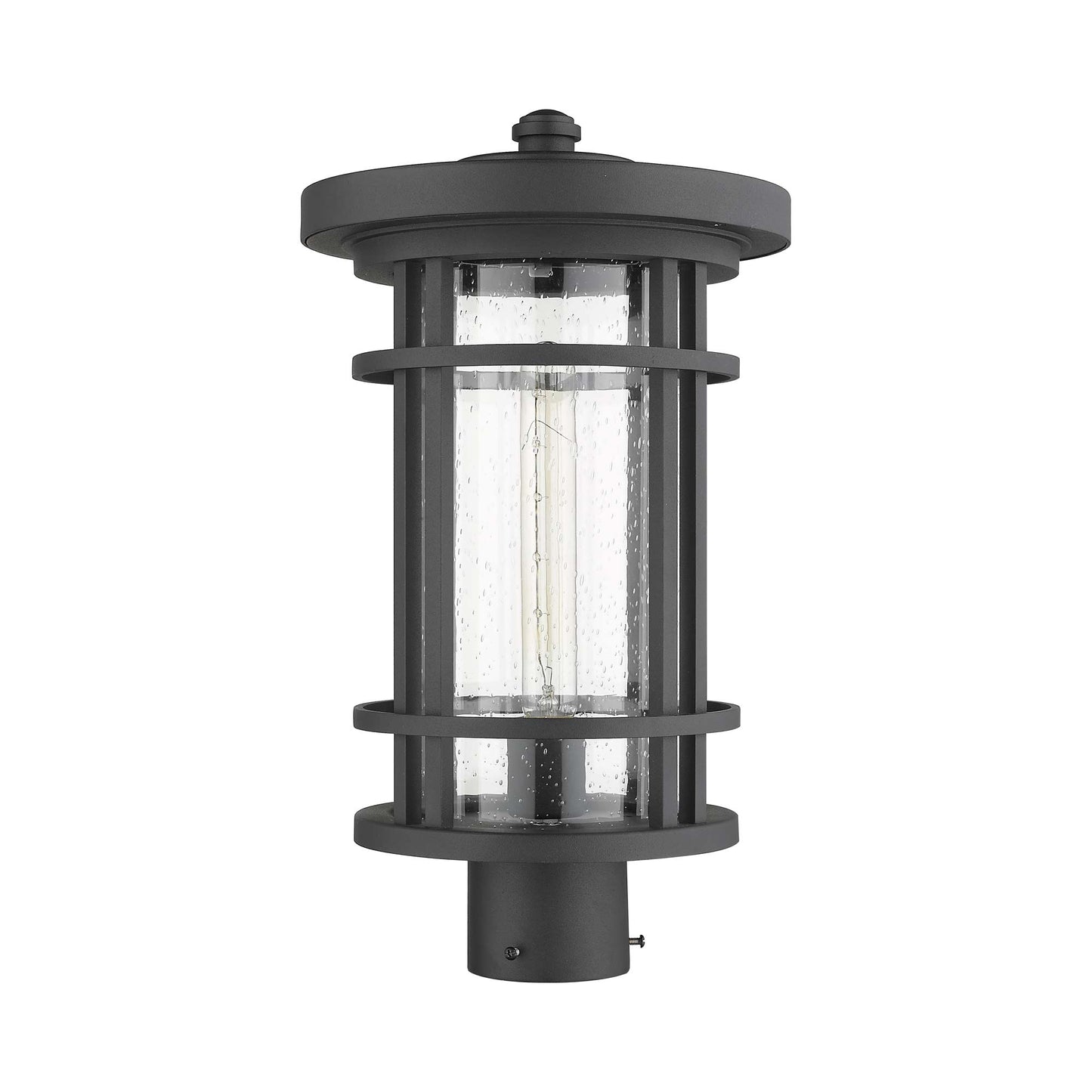 Jordan Outdoor Round Post Light in Detail.