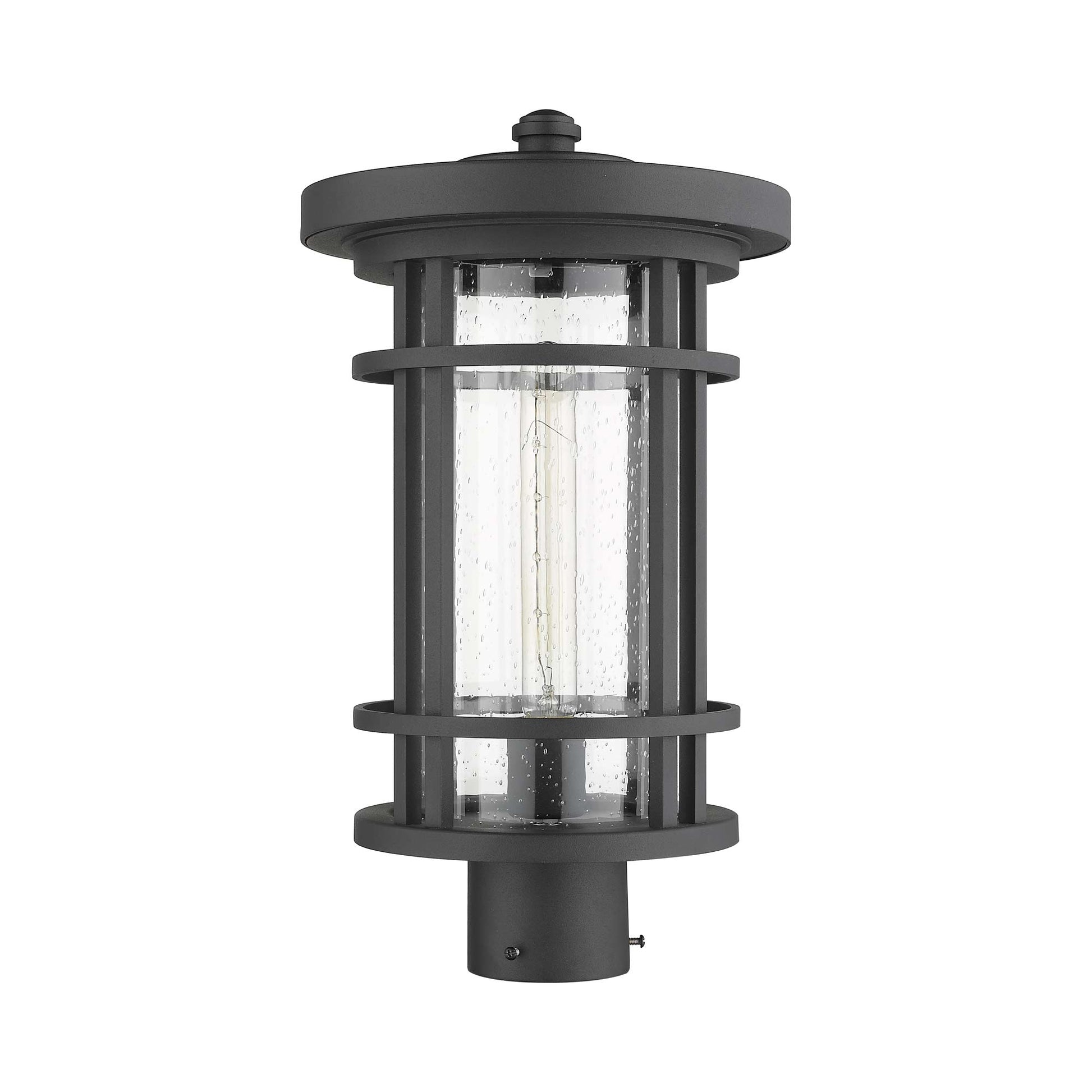 Jordan Outdoor Round Post Light in Detail.