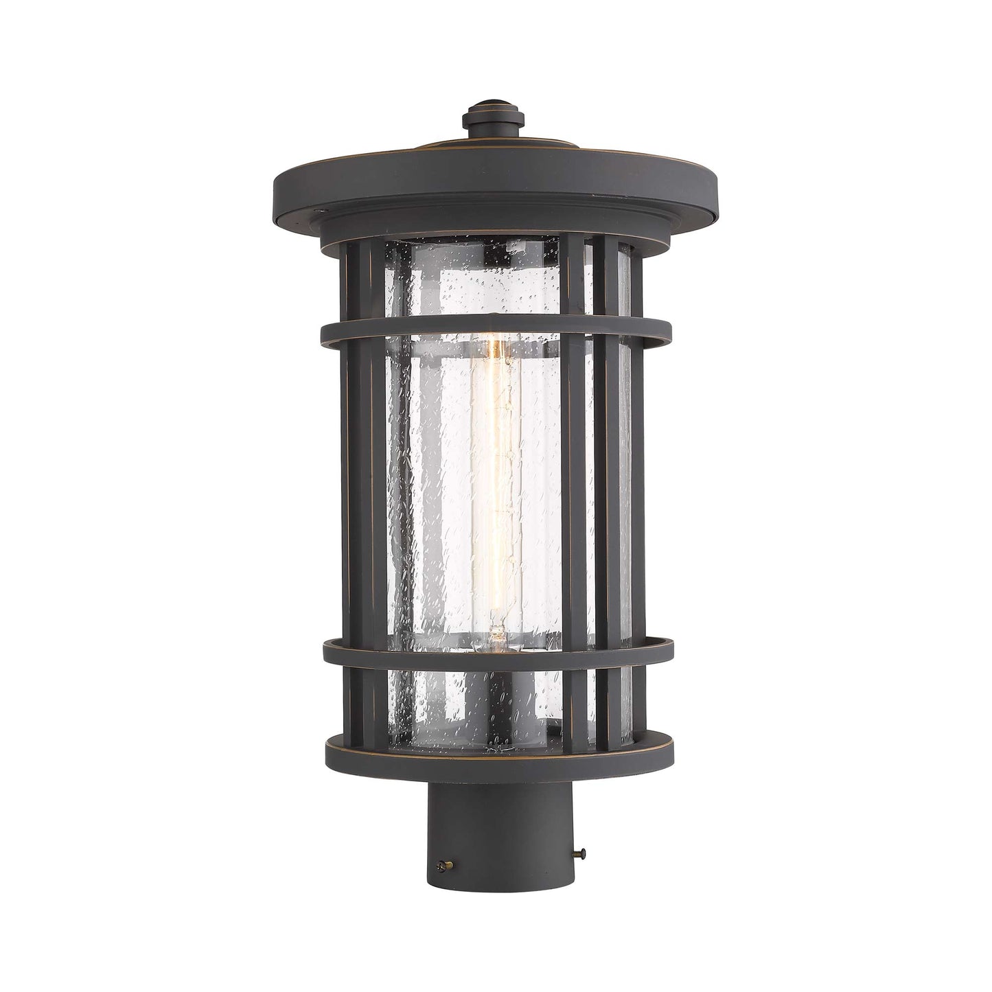 Jordan Outdoor Round Post Light in Detail.