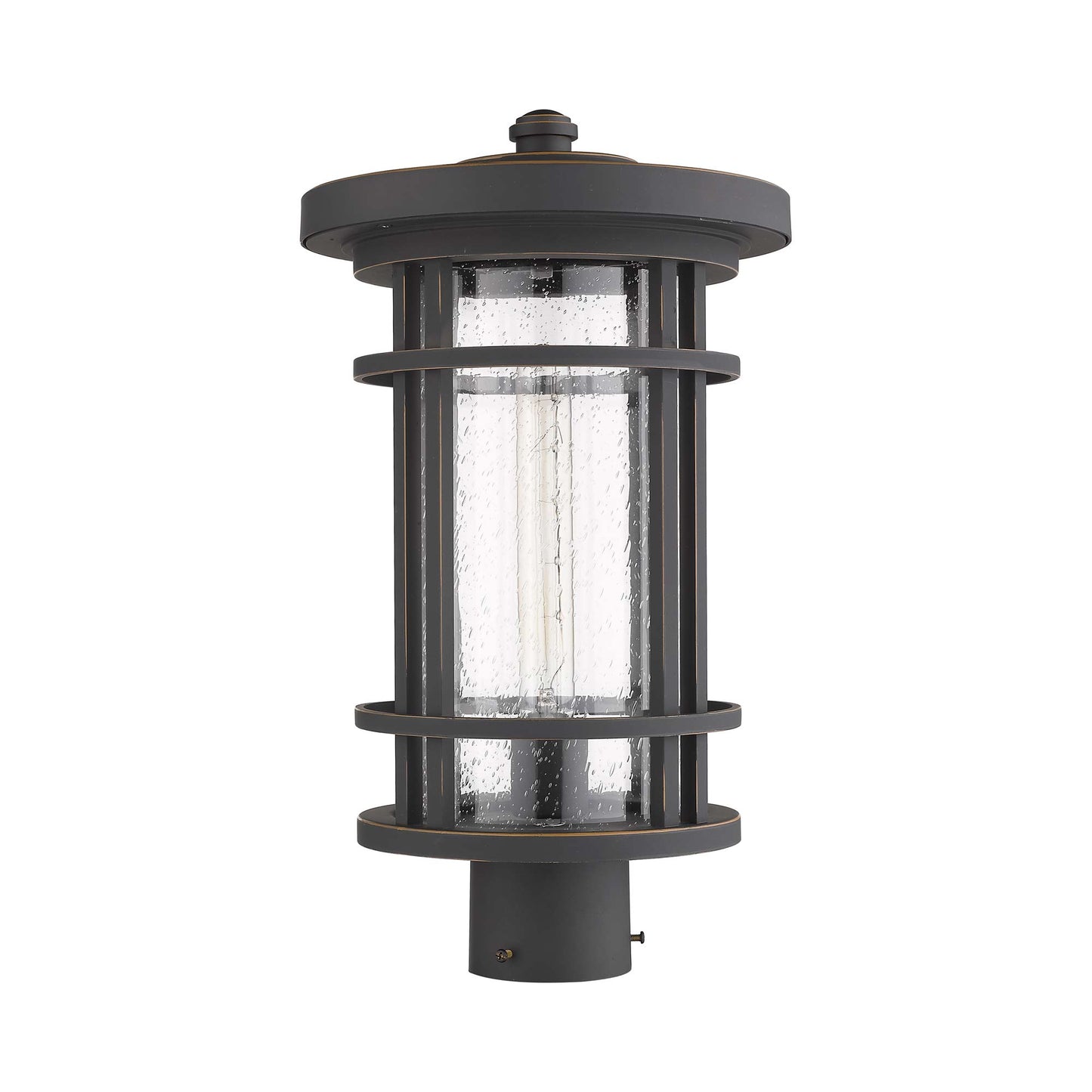 Jordan Outdoor Round Post Light in Detail.