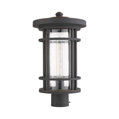 Jordan Outdoor Round Post Light in Detail.