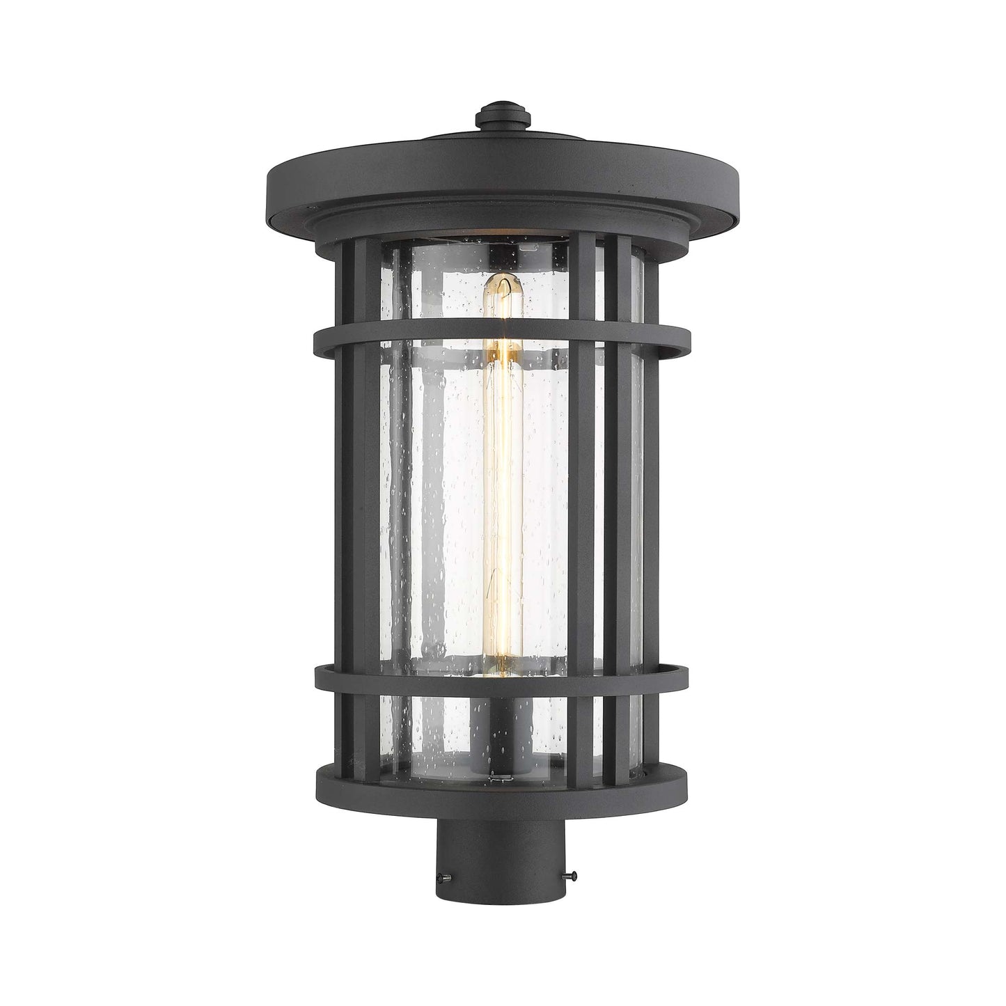 Jordan Outdoor Round Post Light in Detail.