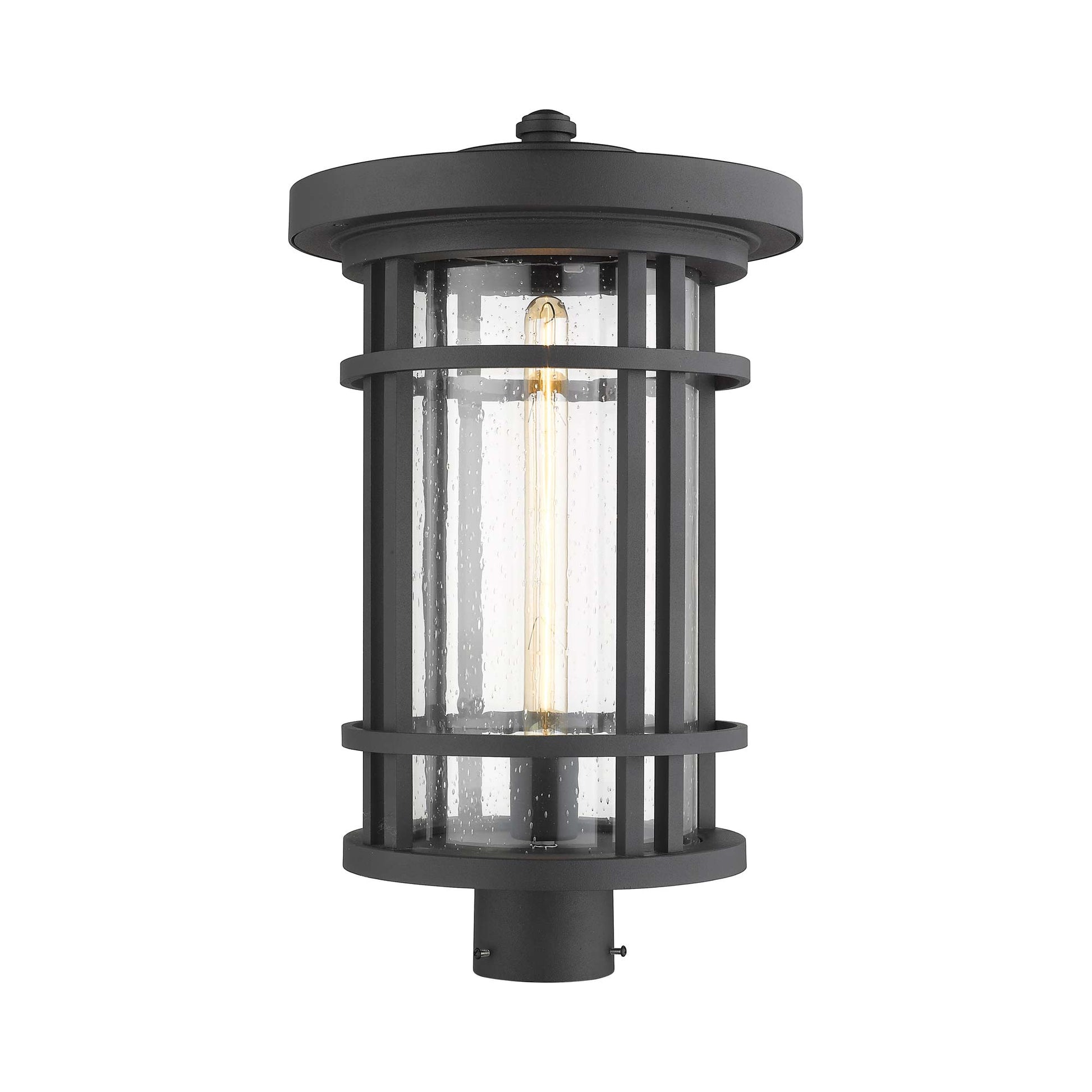 Jordan Outdoor Round Post Light in Detail.