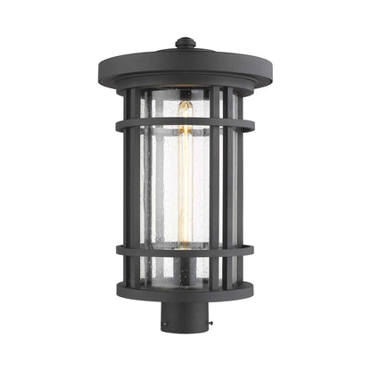 Jordan Outdoor Round Post Light in Detail.