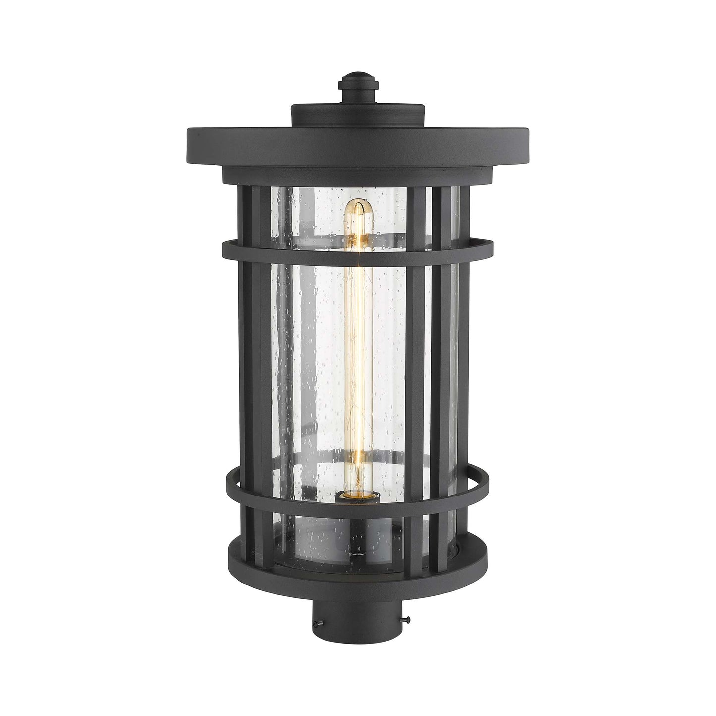 Jordan Outdoor Round Post Light in Detail.