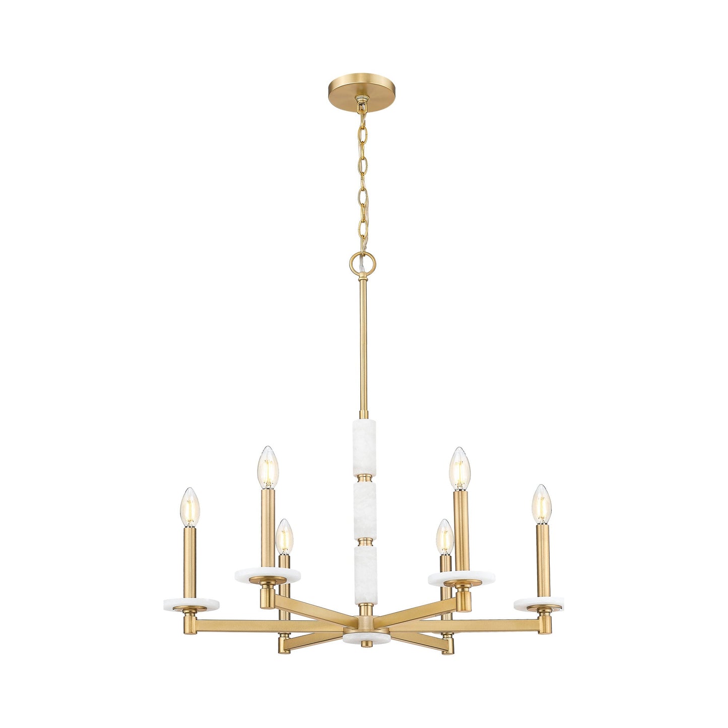 Kaden Chandelier in Modern Gold (6-Light).