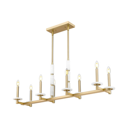 Kaden Linear Chandelier in Modern Gold (8-Light).