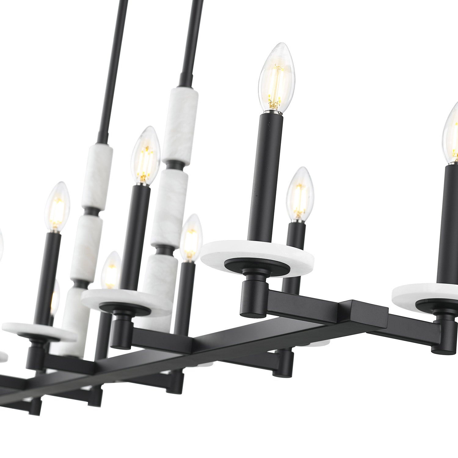 Kaden Linear Chandelier in Detail.