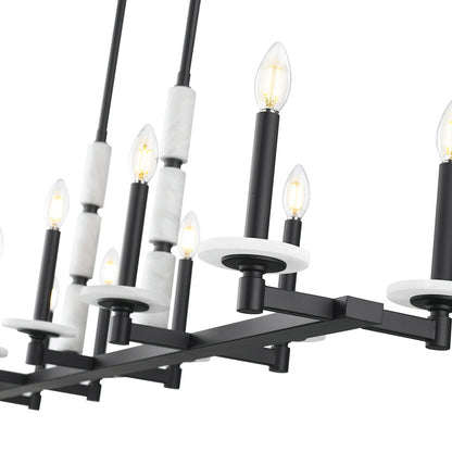 Kaden Linear Chandelier in Detail.