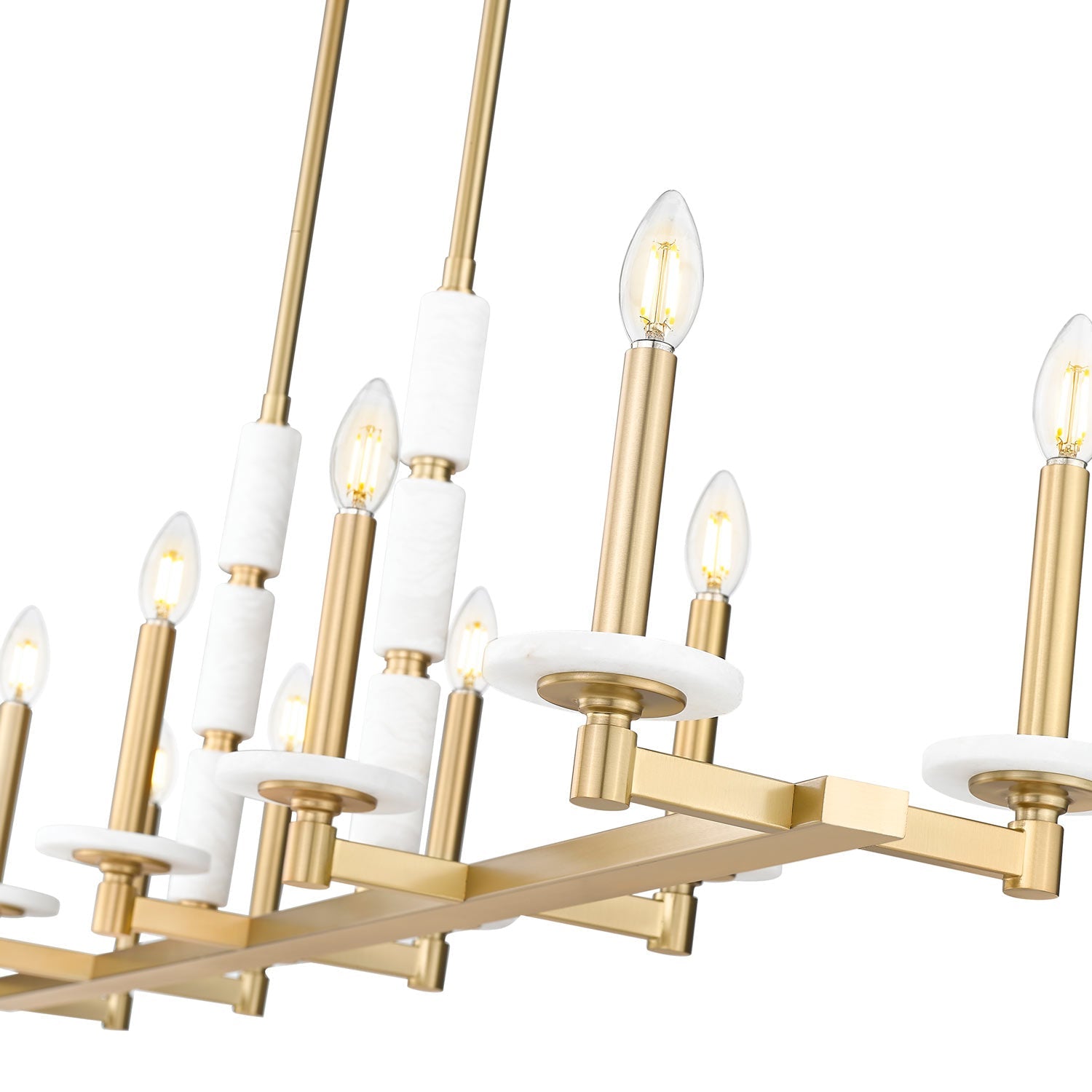 Kaden Linear Chandelier in Detail.