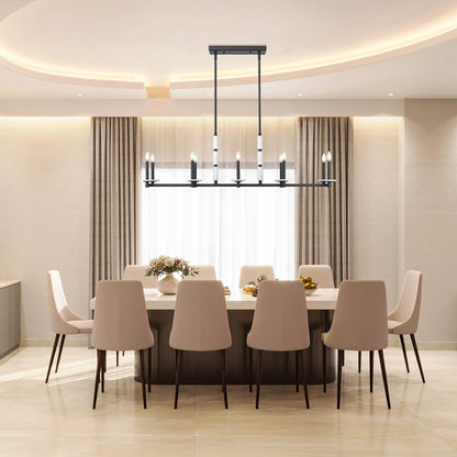 Kaden Linear Chandelier in dining room.