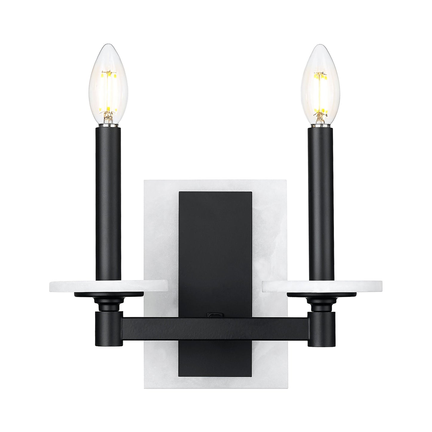 Kaden Wall Light in Matte Black (2-Light).