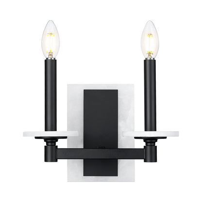Kaden Wall Light in Matte Black (2-Light).