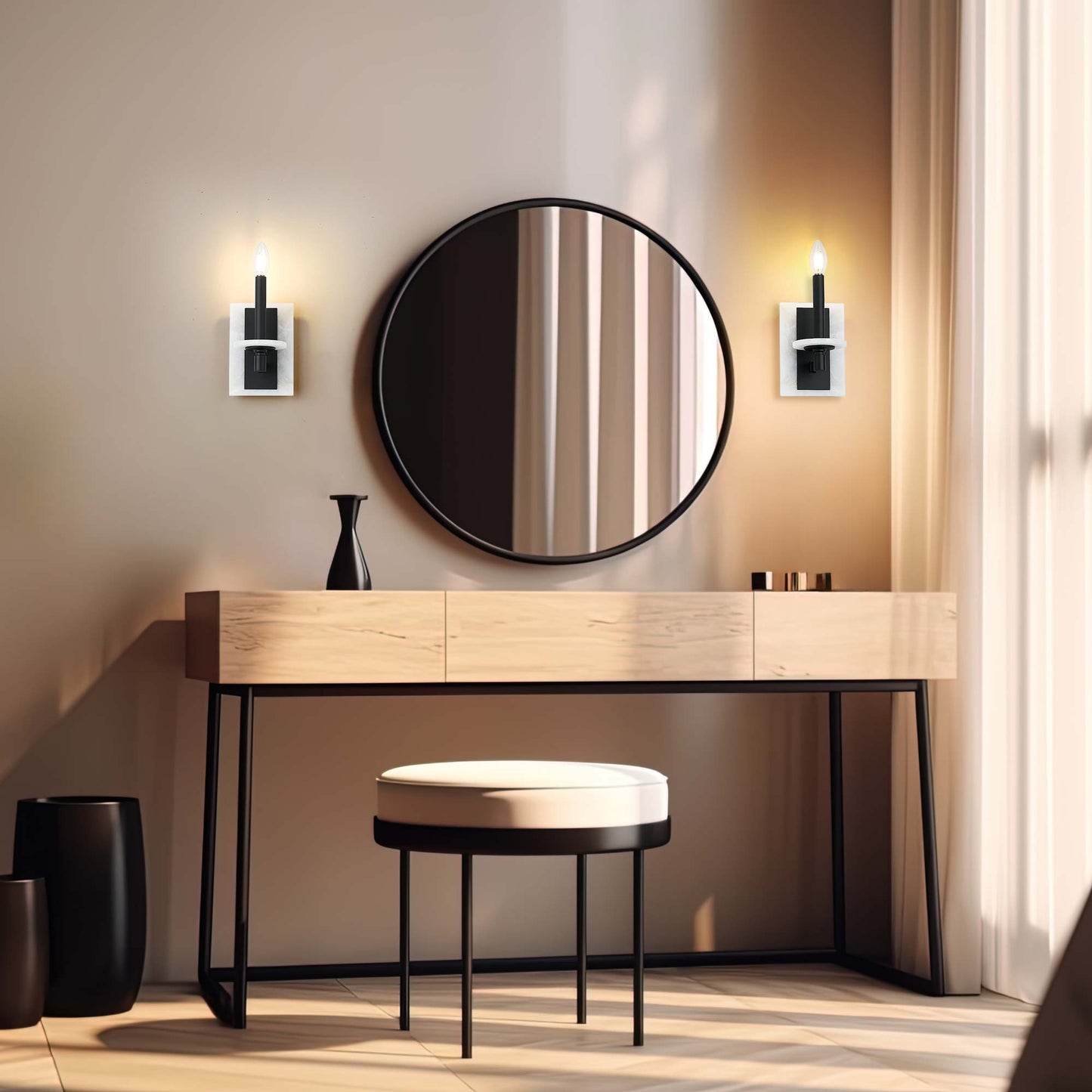 Kaden Wall Light in living room.