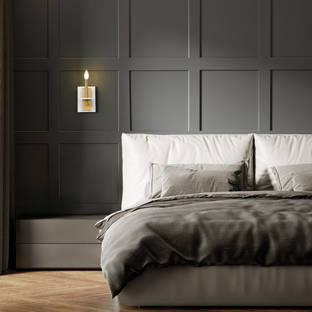 Kaden Wall Light in bedroom.