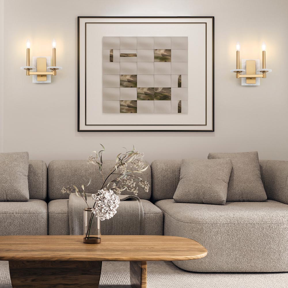 Kaden Wall Light in living room.