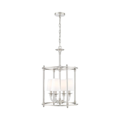 Katerina Cage Chandelier in Brushed Nickel (4-Light).