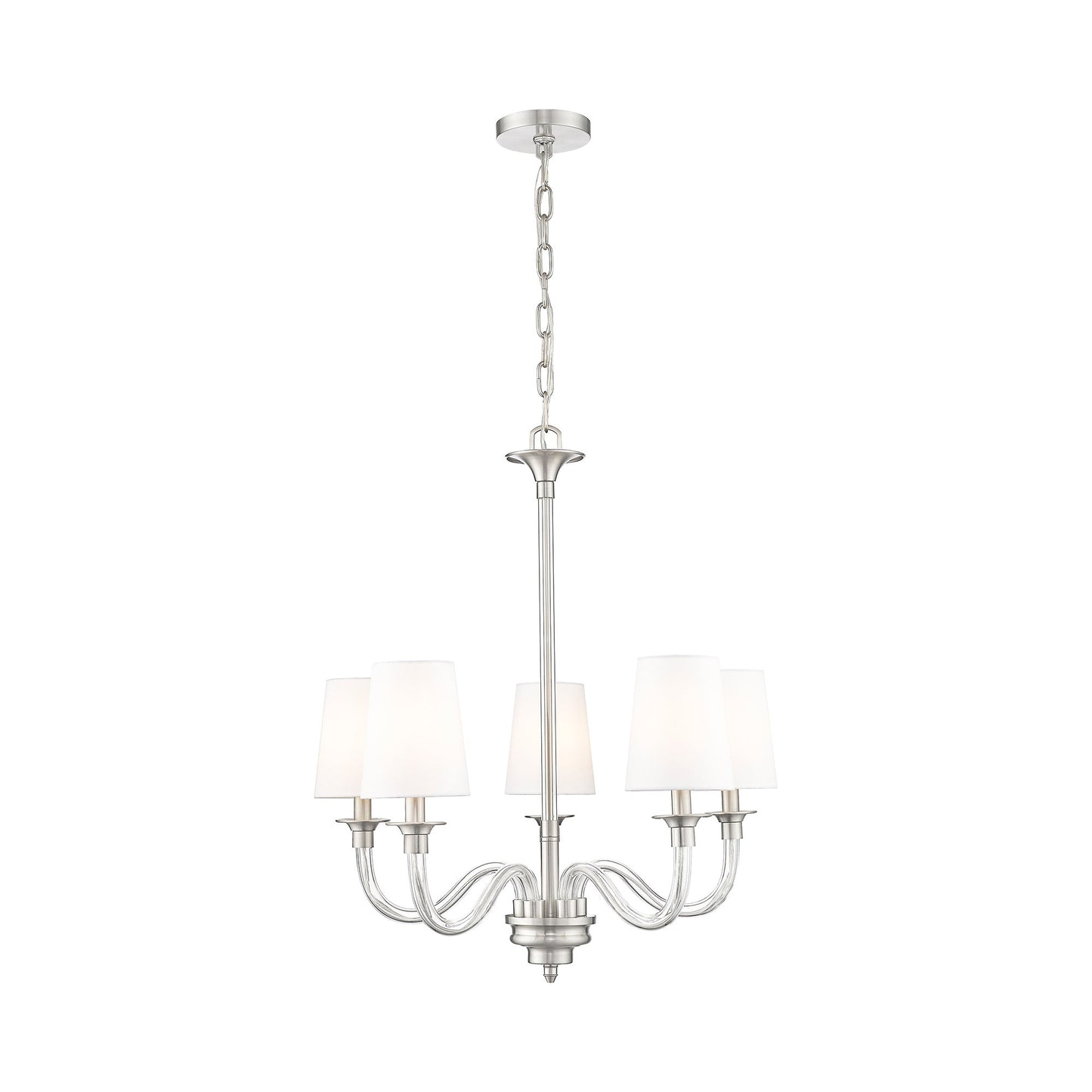Katerina Chandelier in Brushed Nickel (5-Light).