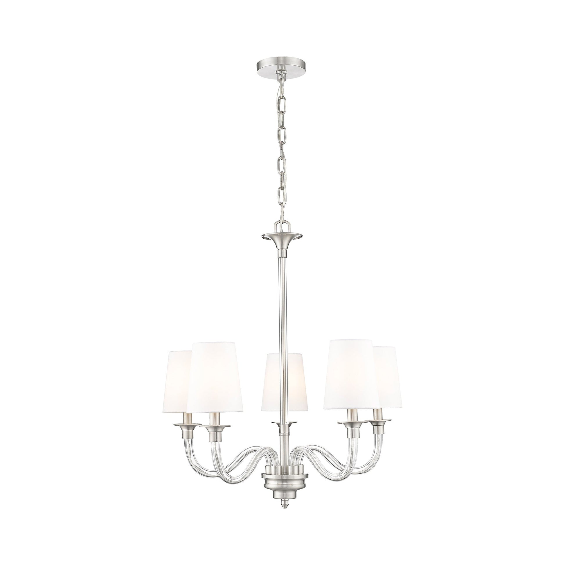 Katerina Chandelier in Brushed Nickel (5-Light).