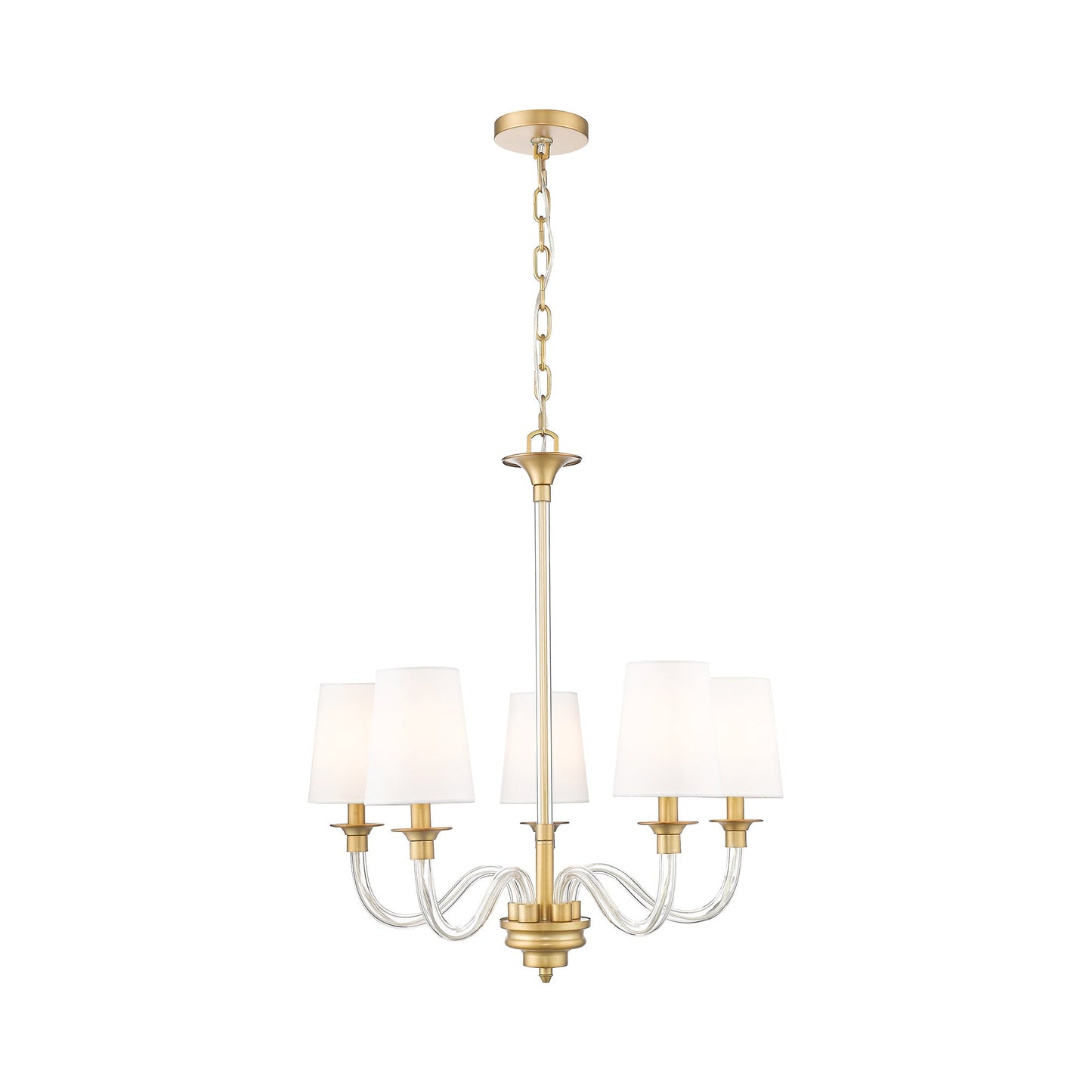Katerina Chandelier in Rubbed Brass (5-Light).