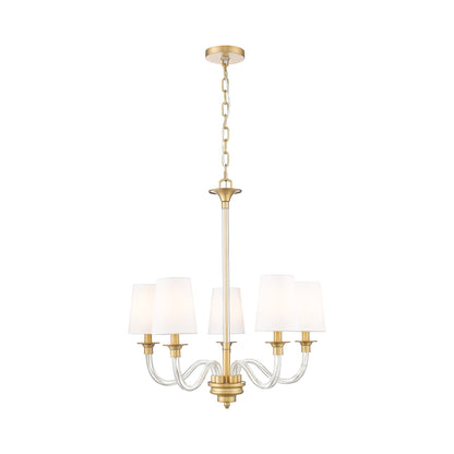 Katerina Chandelier in Rubbed Brass (5-Light).