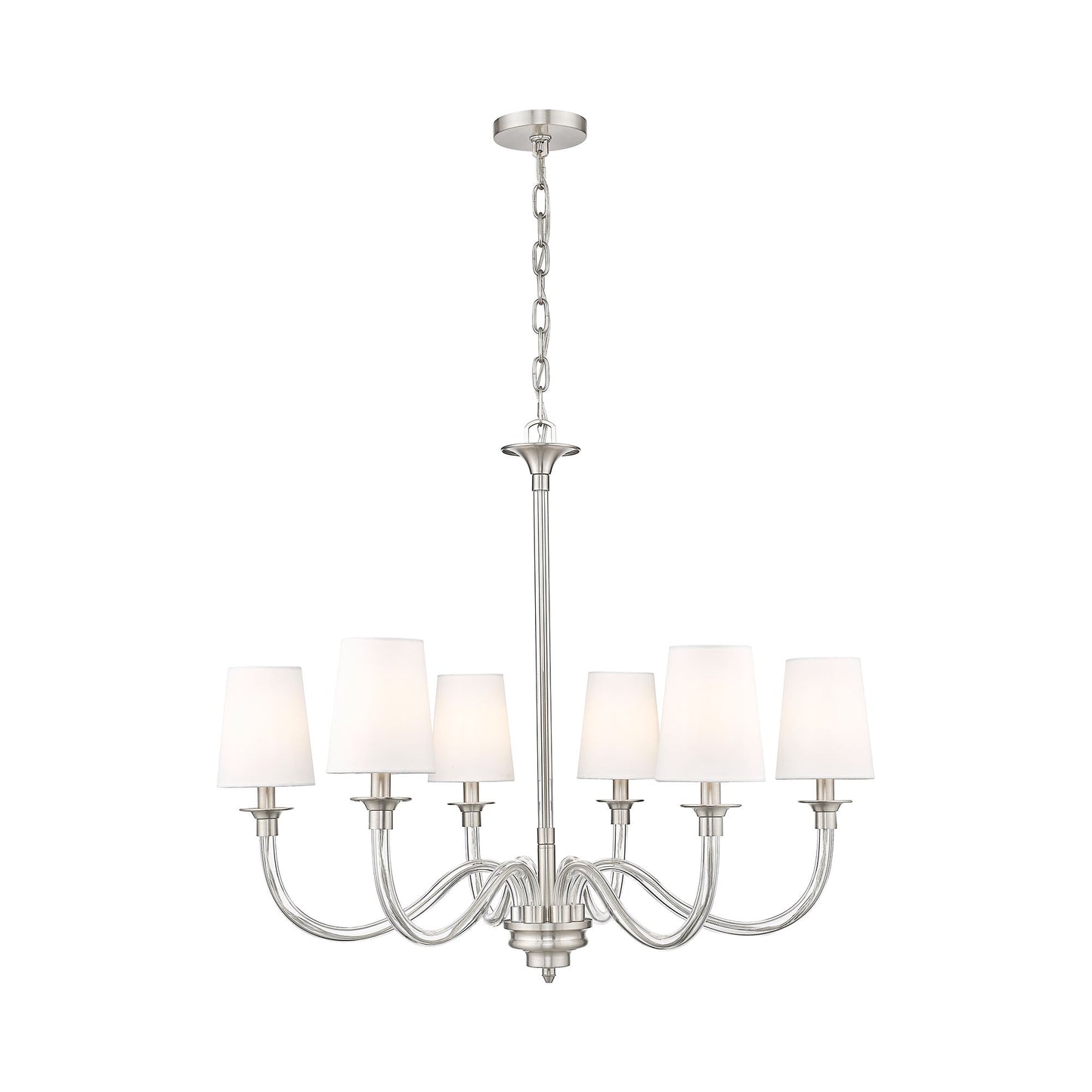 Katerina Chandelier in Brushed Nickel (6-Light).