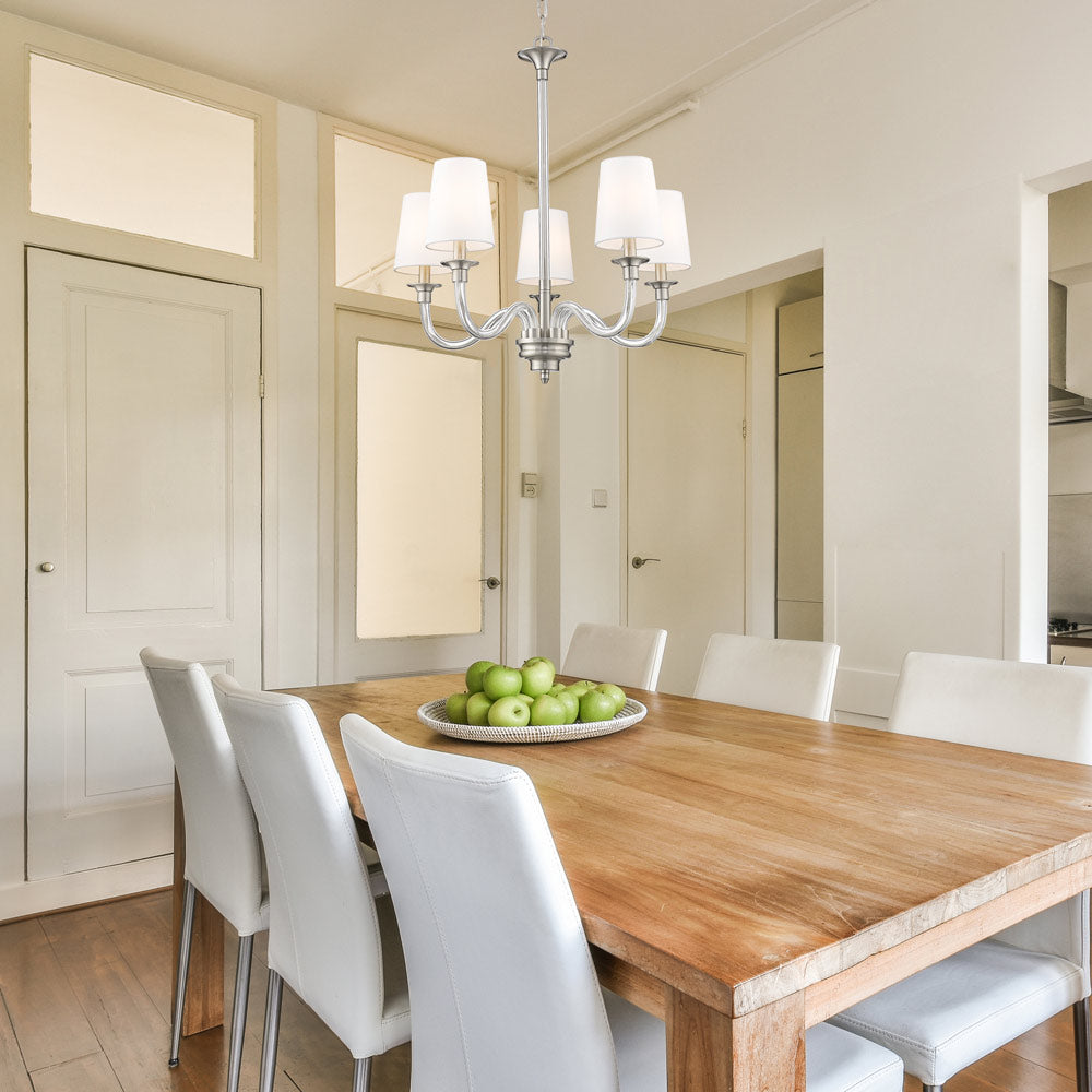 Katerina Chandelier in dining room.