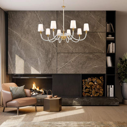 Katerina Chandelier in living room.