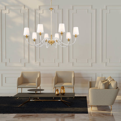 Katerina Chandelier in living room.