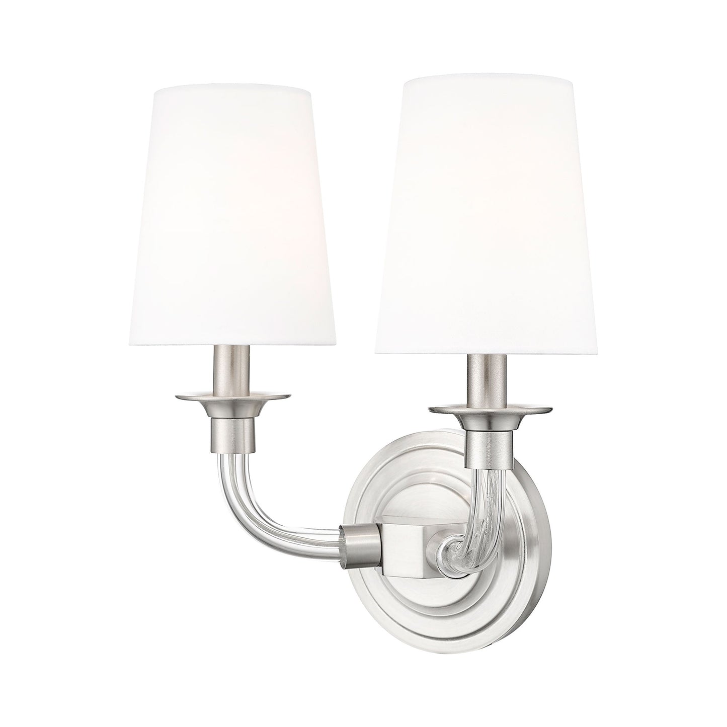 Katerina Wall Light in Brushed Nickel (2-Light).