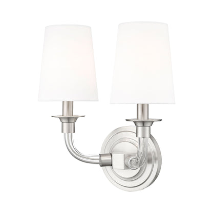 Katerina Wall Light in Brushed Nickel (2-Light).