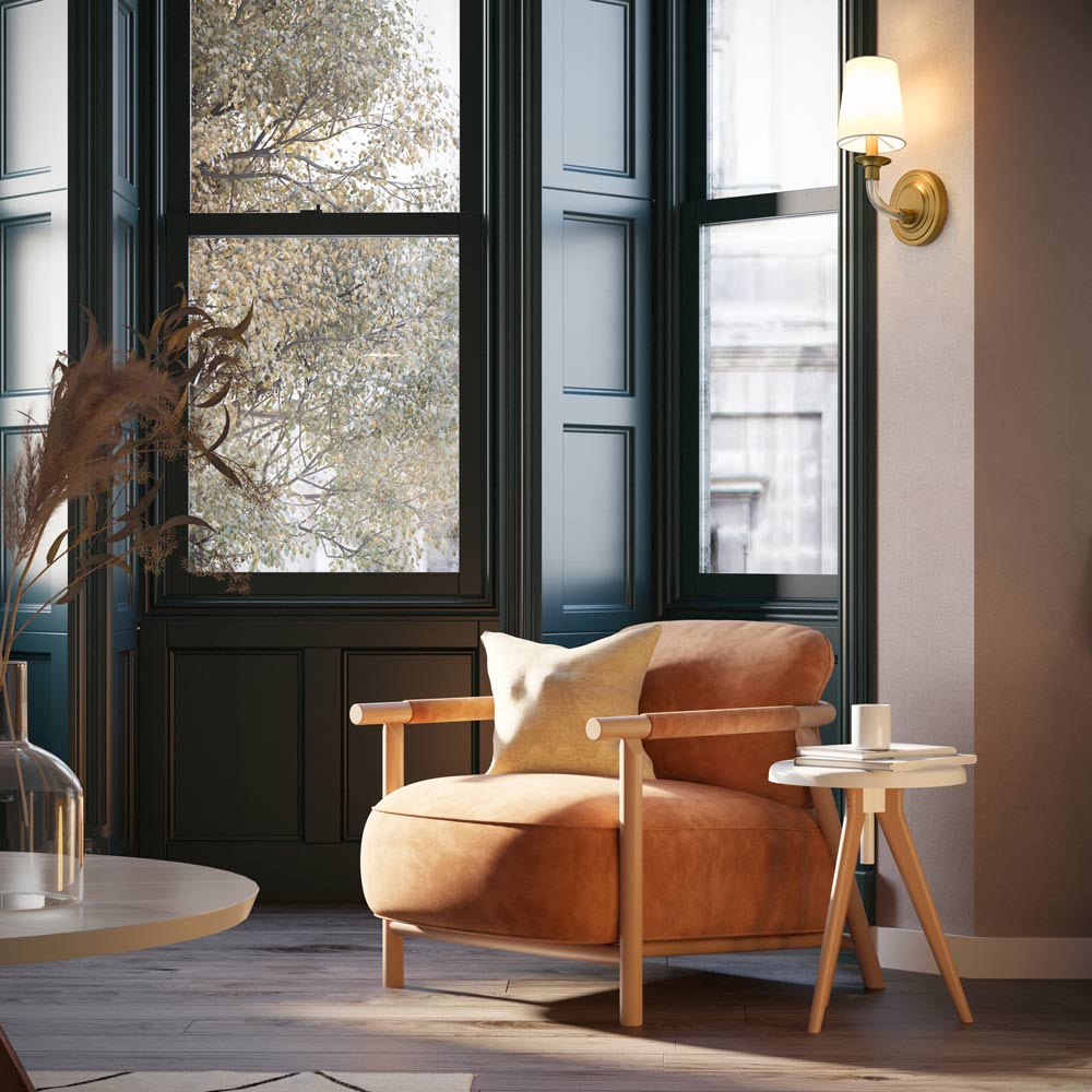 Katerina Wall Light in living room.