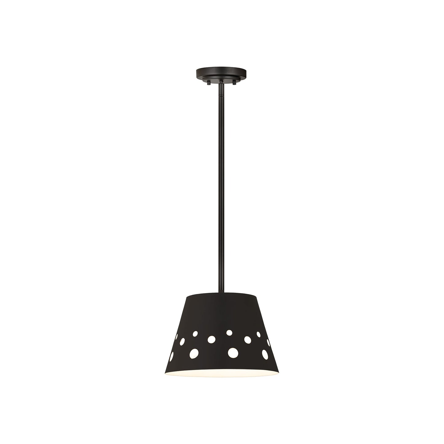Katie Pendant Light in Matte Black (12-Inch).
