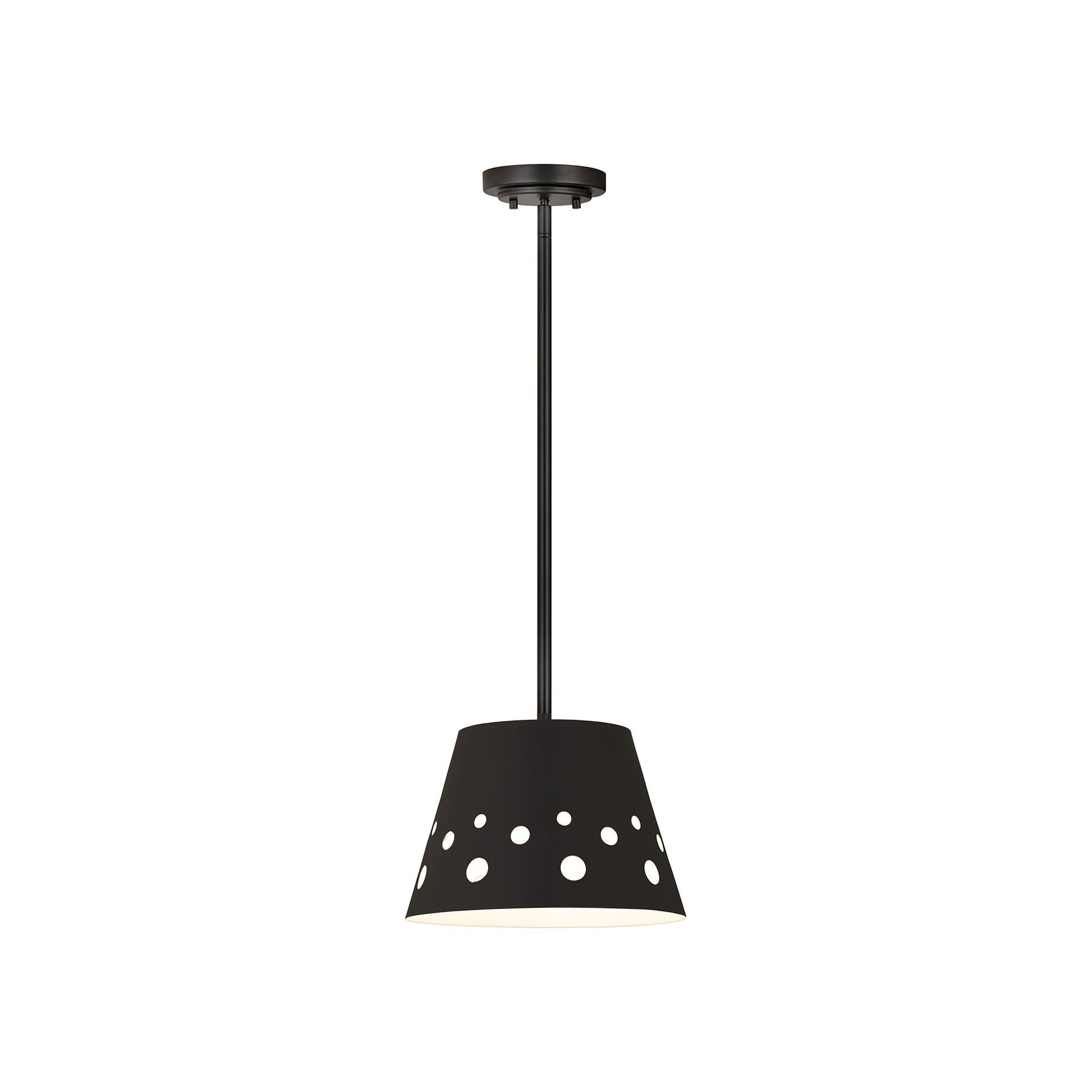 Katie Pendant Light in Matte Black (12-Inch).