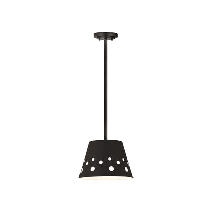 Katie Pendant Light in Matte Black (12-Inch).