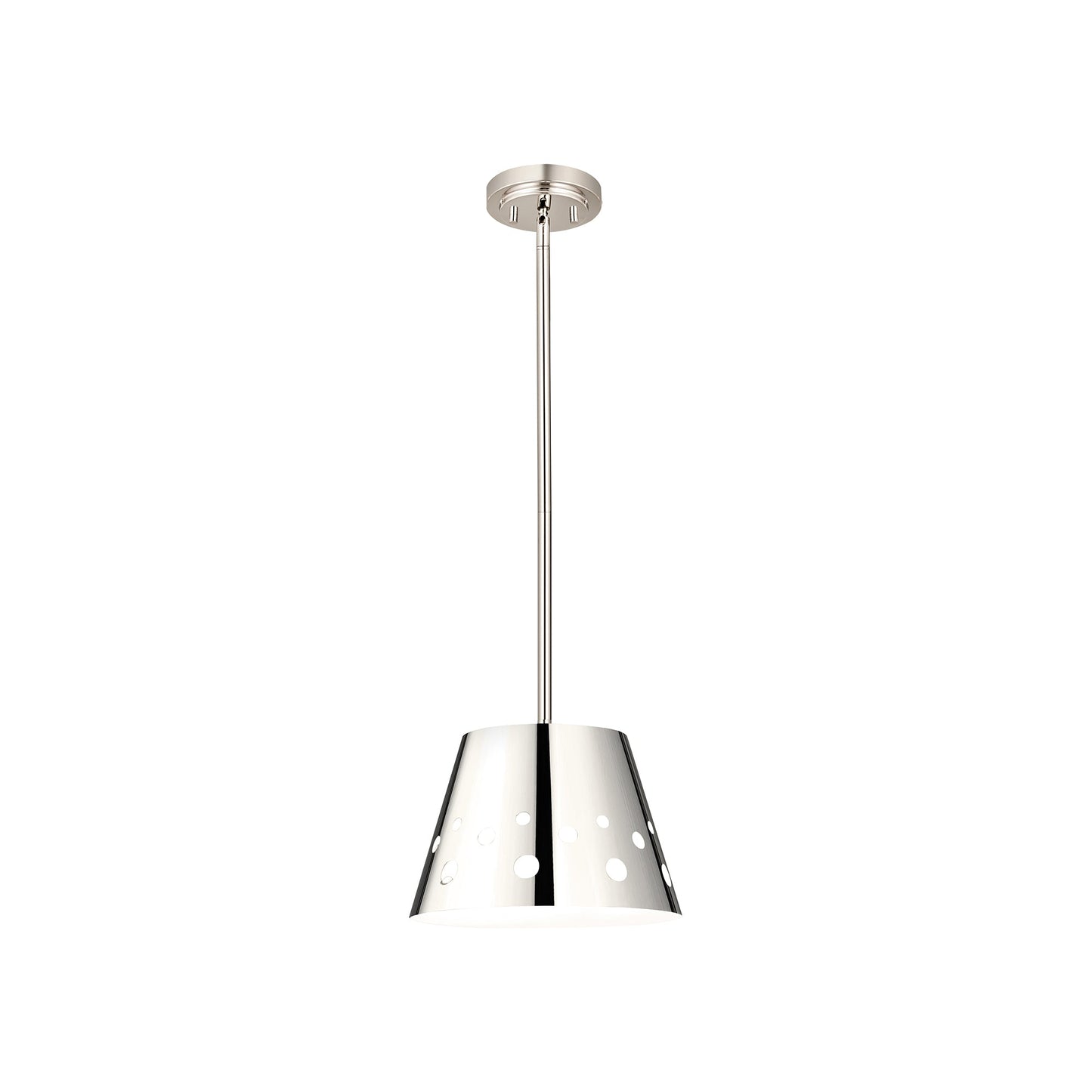 Katie Pendant Light in Polished Nickel (12-Inch).