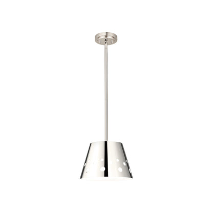Katie Pendant Light in Polished Nickel (12-Inch).