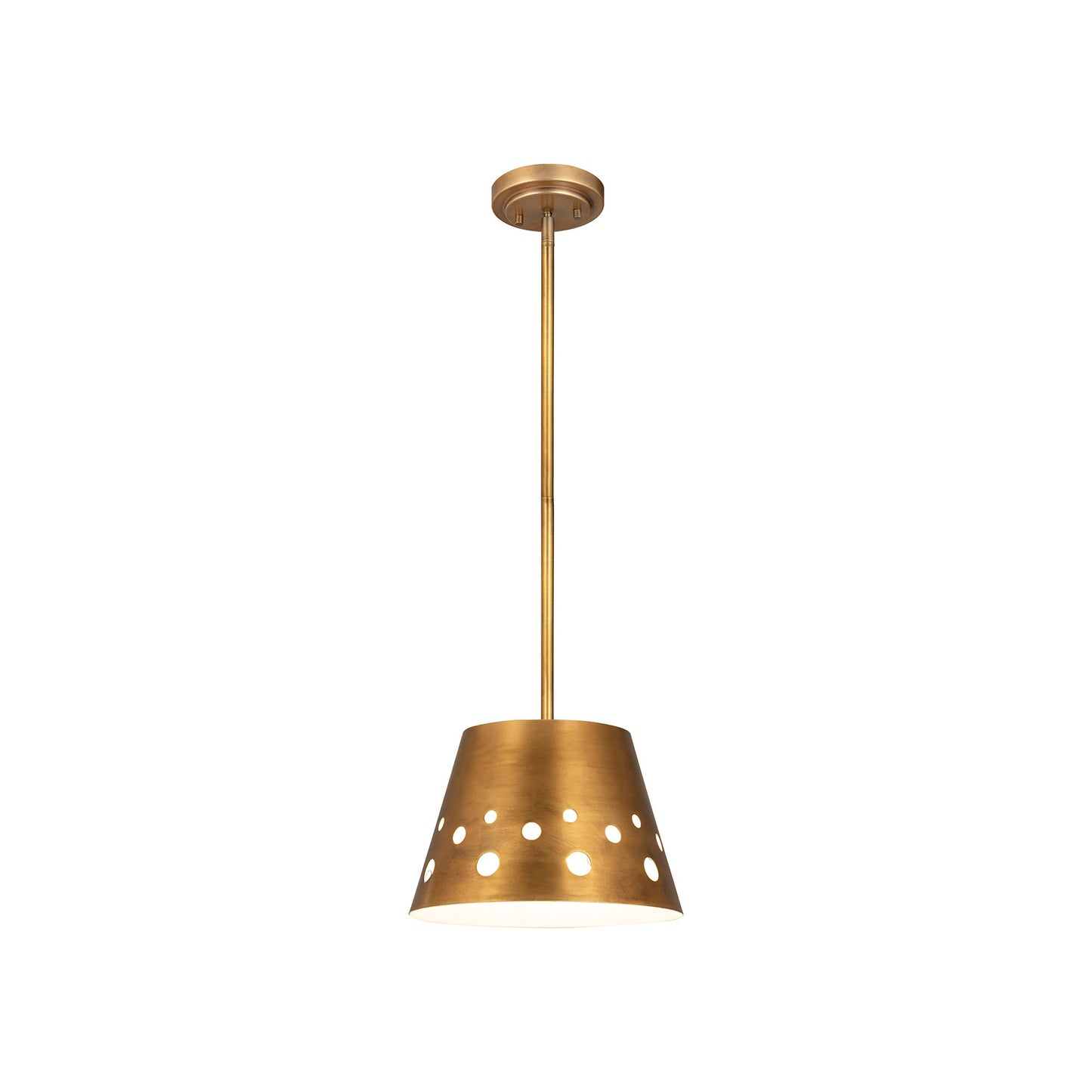 Katie Pendant Light in Rubbed Brass (12-Inch).