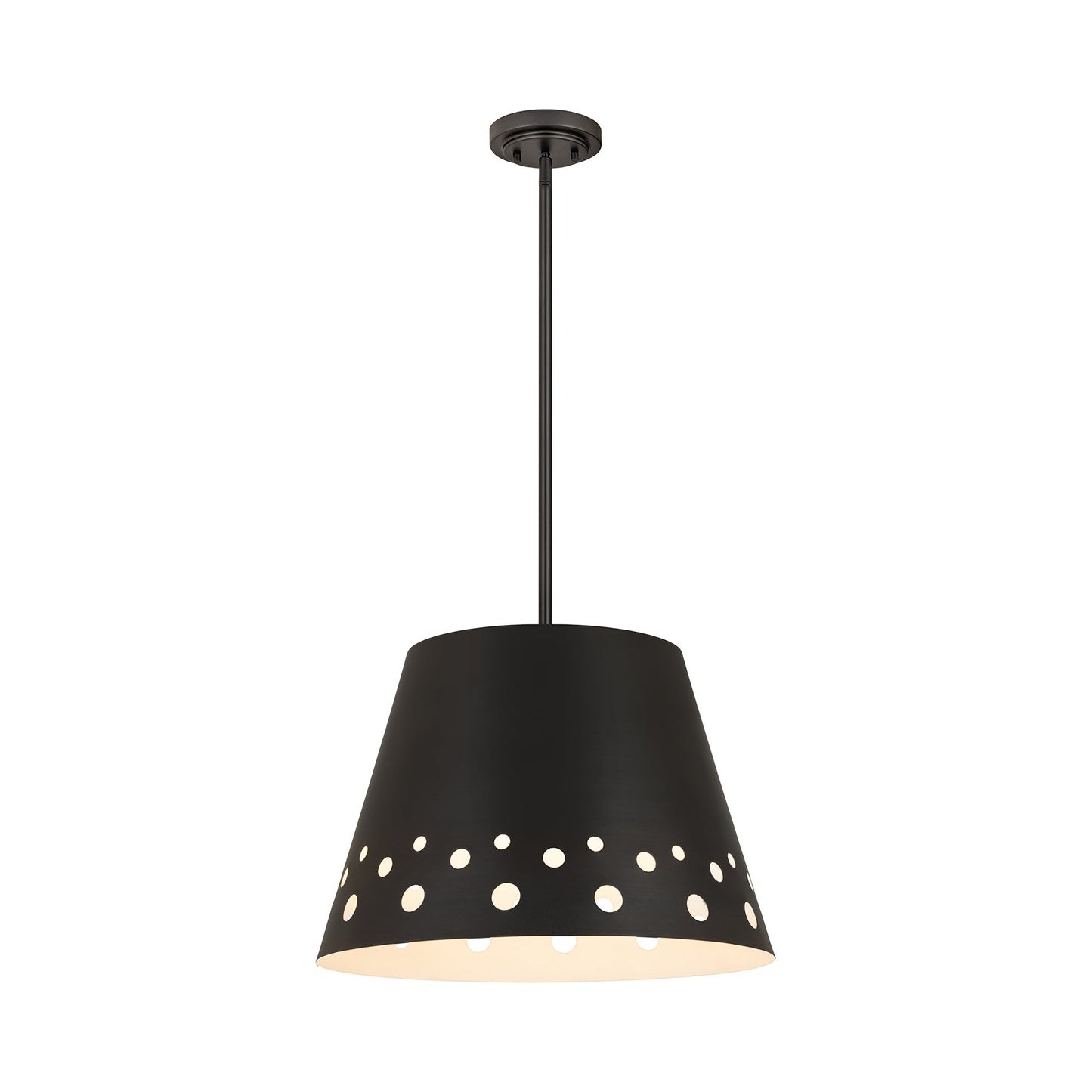 Katie Pendant Light in Matte Black (18-Inch).