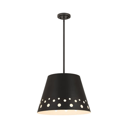 Katie Pendant Light in Matte Black (18-Inch).