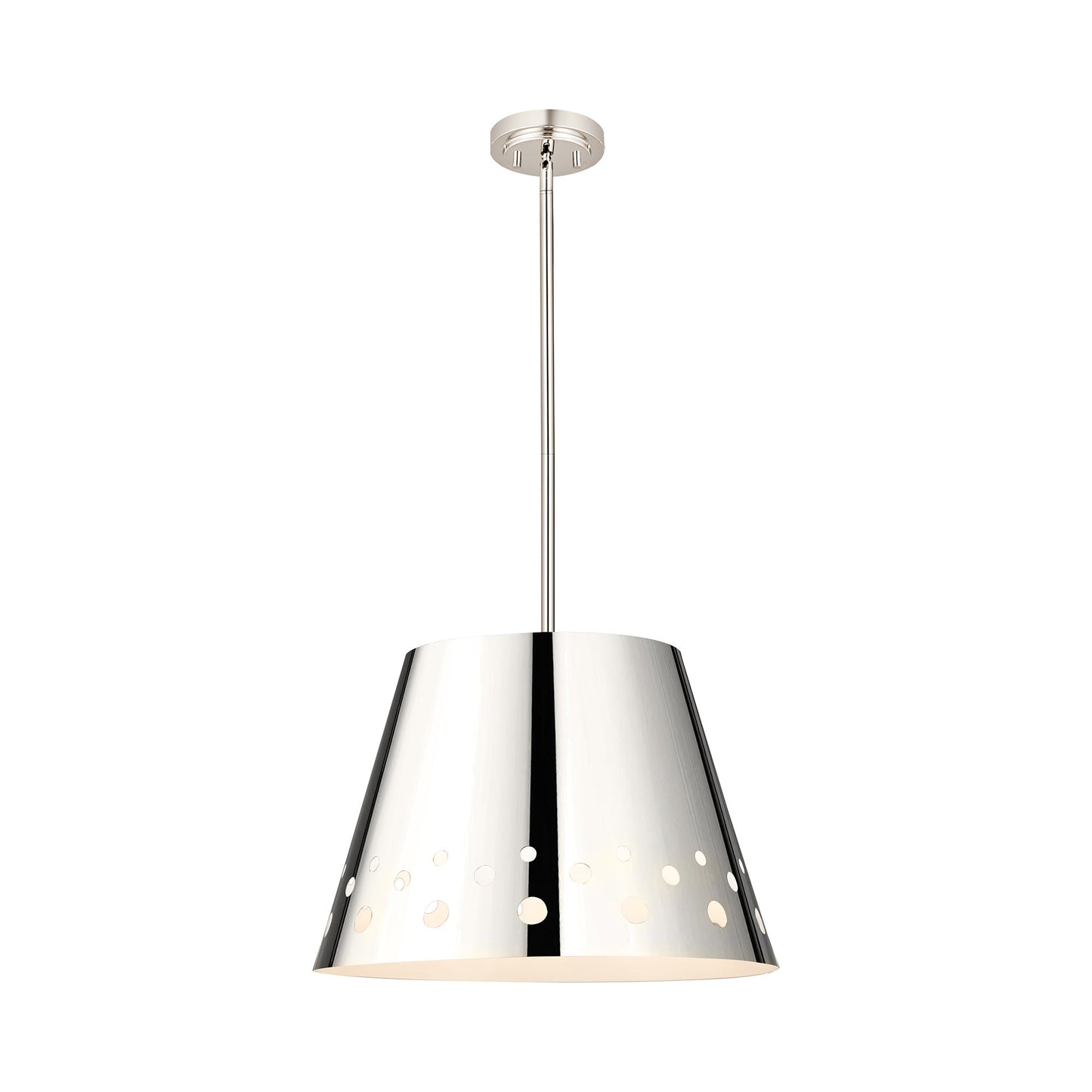 Katie Pendant Light in Polished Nickel (18-Inch).